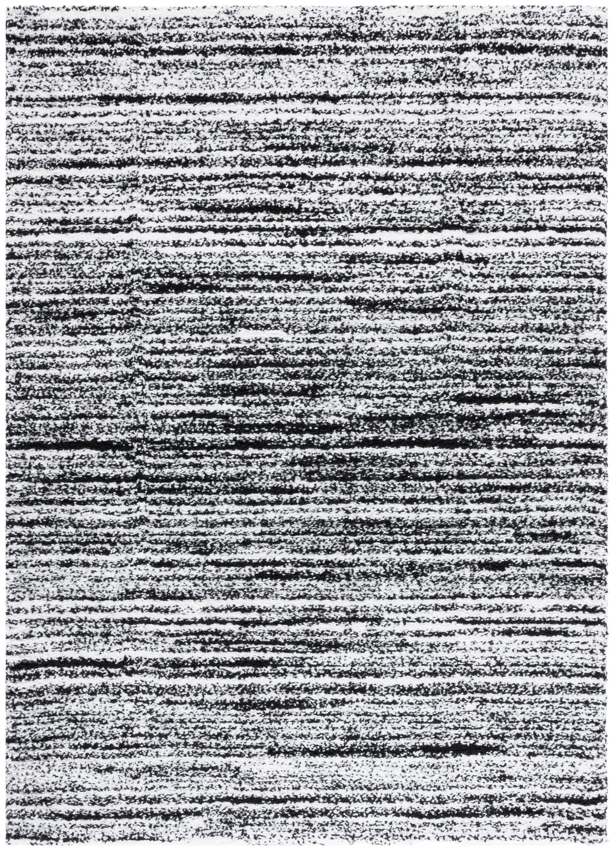 Safavieh Rumi Shag 4'-0" x 6'-0" Rug in Black / Ivory