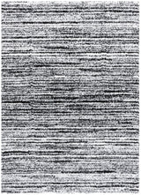 Safavieh Rumi Shag 4'-0" x 6'-0" Rug in Black / Ivory
