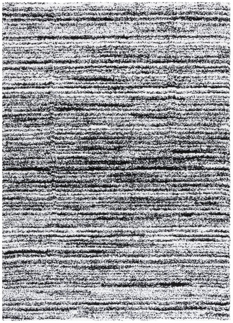 Safavieh Rumi Shag 4'-0" x 6'-0" Rug in Black / Ivory