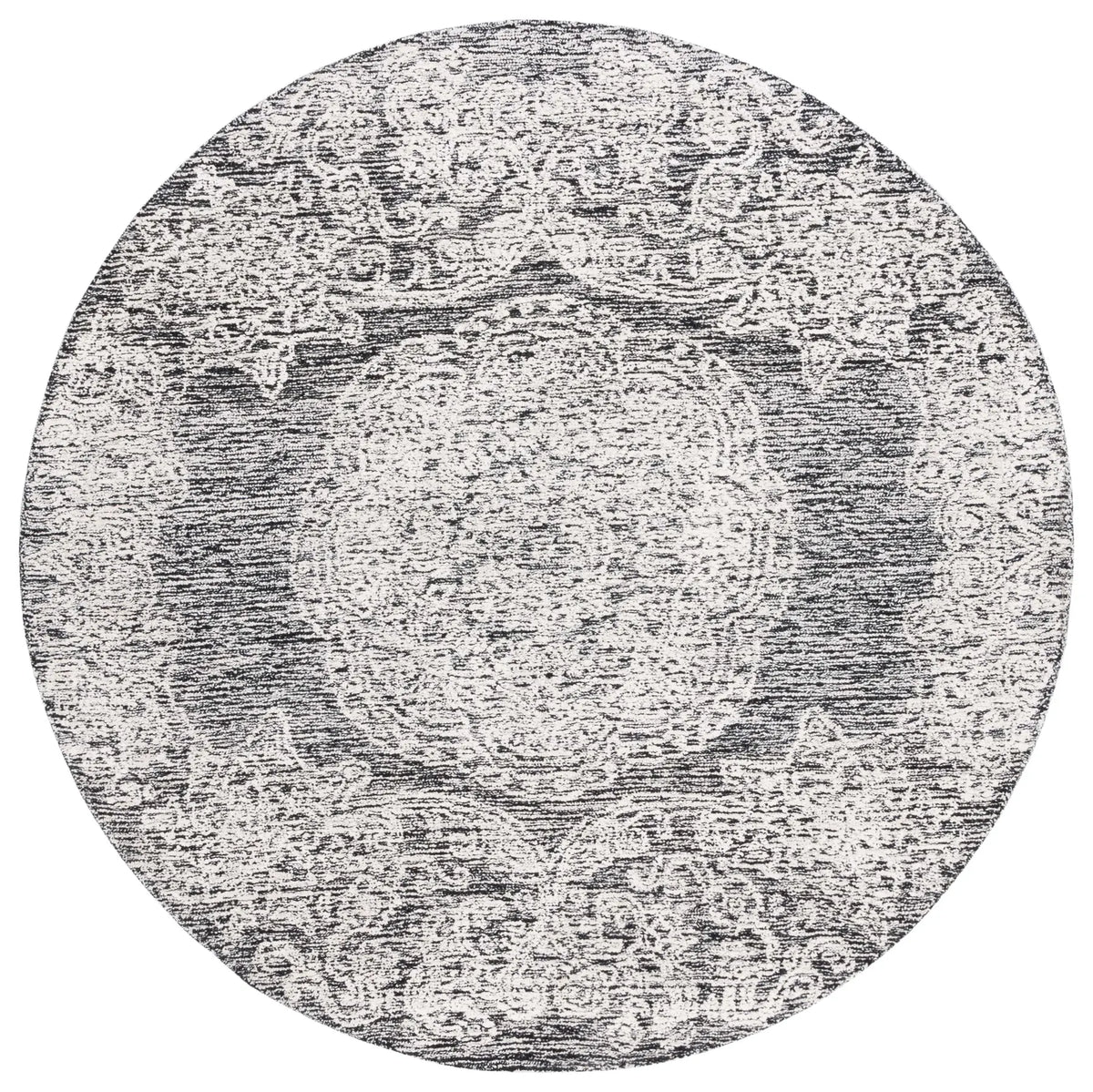 Safavieh Precious 6'-0" x 6'-0" Rug in Black / Ivory