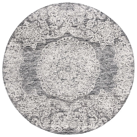 Safavieh Precious 6'-0" x 6'-0" Rug in Black / Ivory