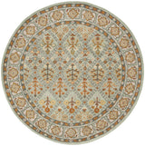 Safavieh Heritage 6'-0" x 6'-0" Rug in Cream / Blue