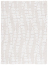 Safavieh Rumi Shag 4'-0" x 6'-0" Rug in Ivory / Light Beige