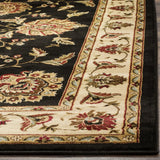 Safavieh Lyndhurst 5'-3" x 7'-6" Rug in Black / Ivory