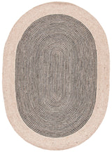 Safavieh Braided 5'-0" x 7'-0" Rug in Beige / Black