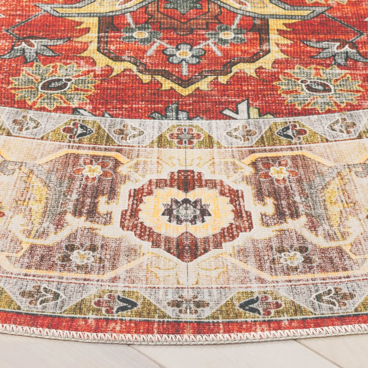 Safavieh Arizona 6'-0" x 6'-0" Rug in Rust / Beige