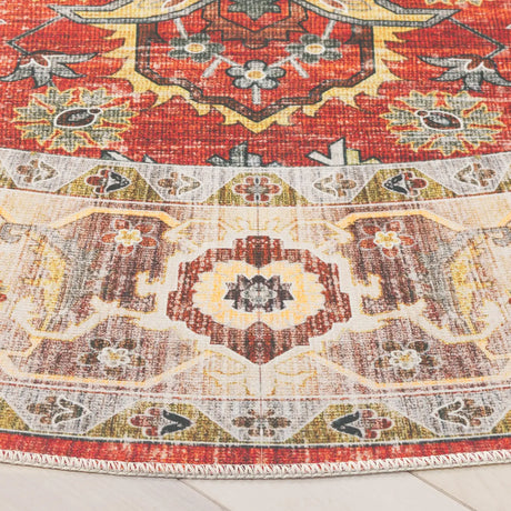 Safavieh Arizona 6'-0" x 6'-0" Rug in Rust / Beige