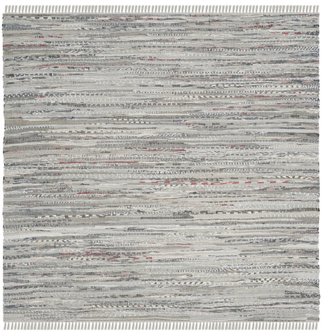 Safavieh Rag Rug 5'-0" x 5'-0" Rug in Grey