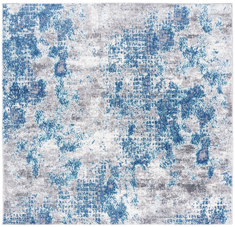 Safavieh Aston 6'-7" x 6'-7" Rug in Navy / Grey