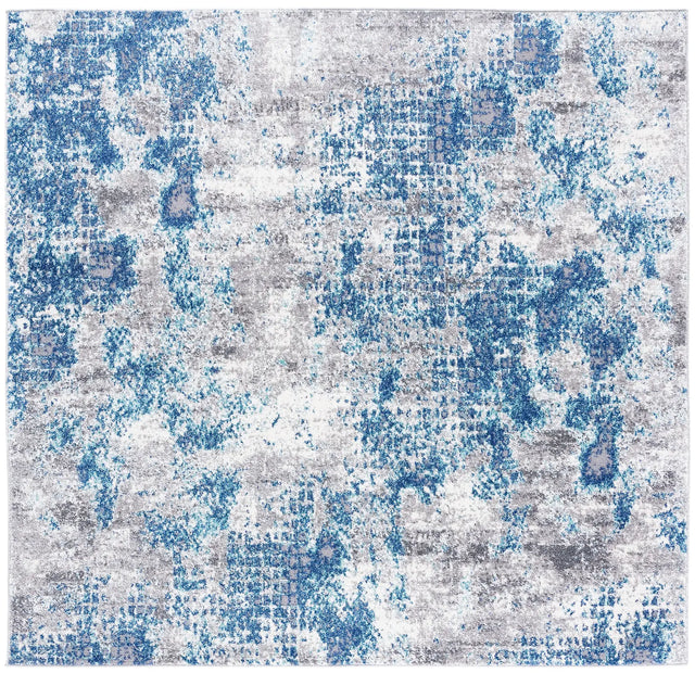 Safavieh Aston 6'-7" x 6'-7" Rug in Navy / Grey