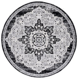 Safavieh Brentwood 6'-7" x 6'-7" Rug in Black / Grey