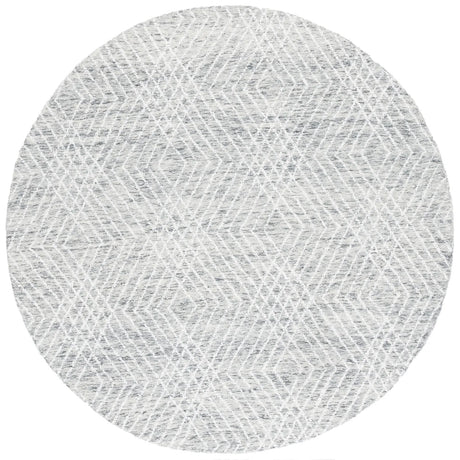 Safavieh Abstract 6'-0" x 6'-0" Rug in Grey / Ivory