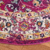 Safavieh Evoke 6'-7" x 6'-7" Rug in Fuchsia / Ivory