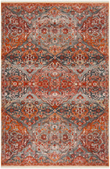 Safavieh Vintage Persian 4'-0" x 6'-0" Rug in Aqua / Orange