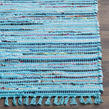 Safavieh Rag Rug 6'-0" x 9'-0" Rug in Turquoise / Multi