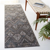Safavieh Amsterdam 2'-3" x 8'-0" Rug in Dark Grey / Grey