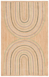 Safavieh Natural Fiber 4'-0" x 6'-0" Rug in Natural / Green