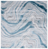 Safavieh Meadow 500 6'-7" x 6'-7" Rug in Blue / Grey