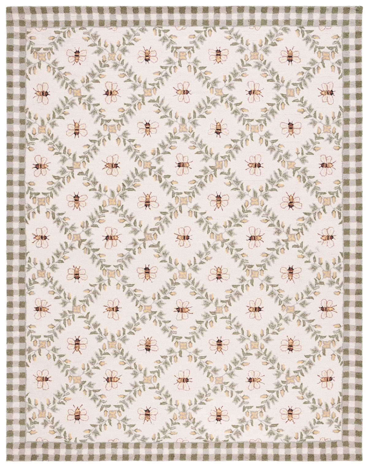 Safavieh Chelsea 10'-0" x 14'-0" Rug in Ivory / Green