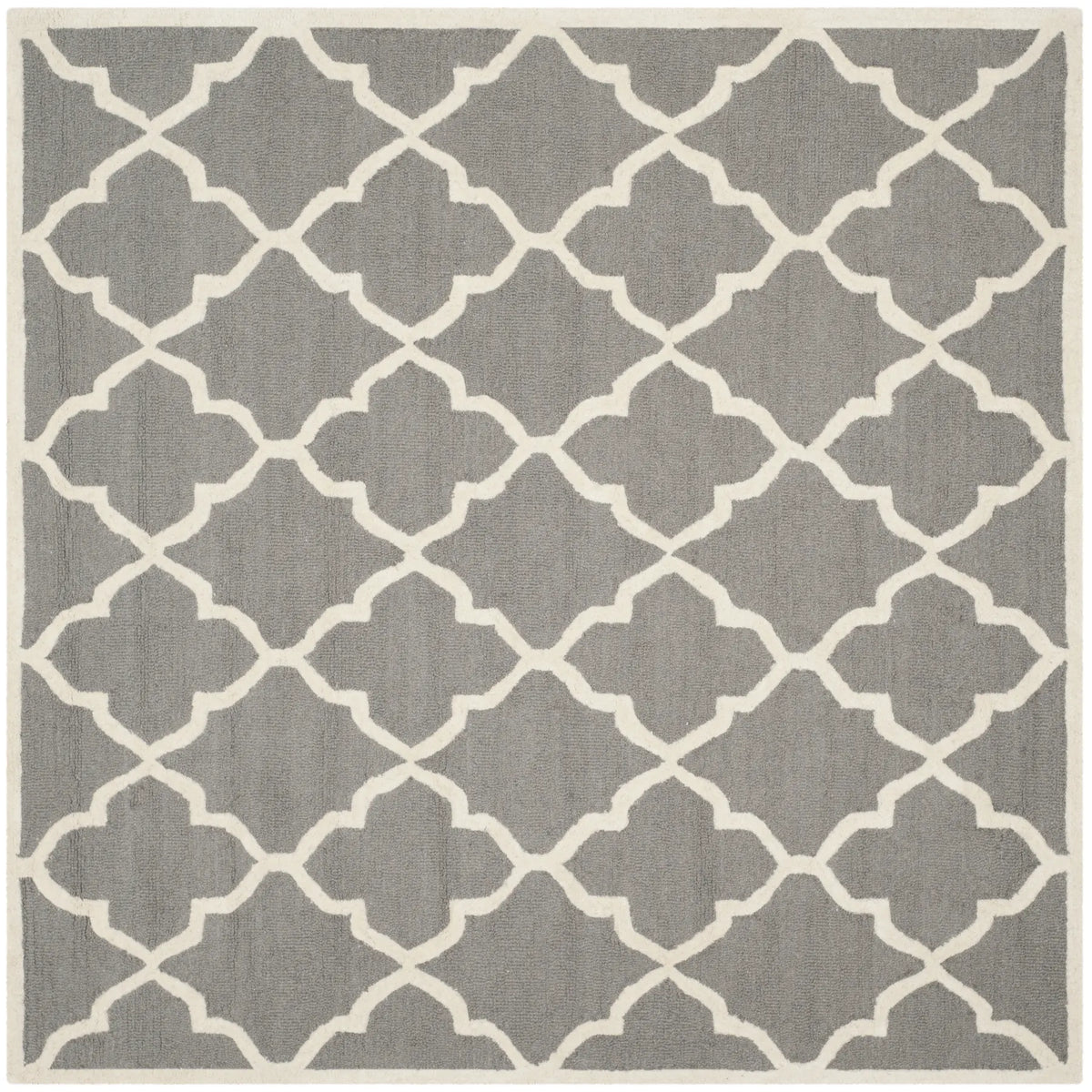 Safavieh Cambridge 6'-0" x 6'-0" Rug in Dark Grey / Ivory