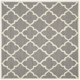 Safavieh Cambridge 6'-0" x 6'-0" Rug in Dark Grey / Ivory