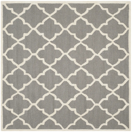 Safavieh Cambridge 6'-0" x 6'-0" Rug in Dark Grey / Ivory