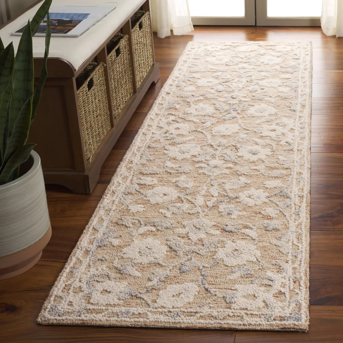 Safavieh Marquee 2'-3" x 8'-0" Rug in Rust / Blue