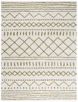 Safavieh Arizona Shag 10'-0" x 14'-0" Rug in Ivory / Green