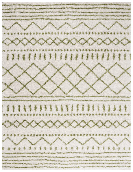 Safavieh Arizona Shag 10'-0" x 14'-0" Rug in Ivory / Green