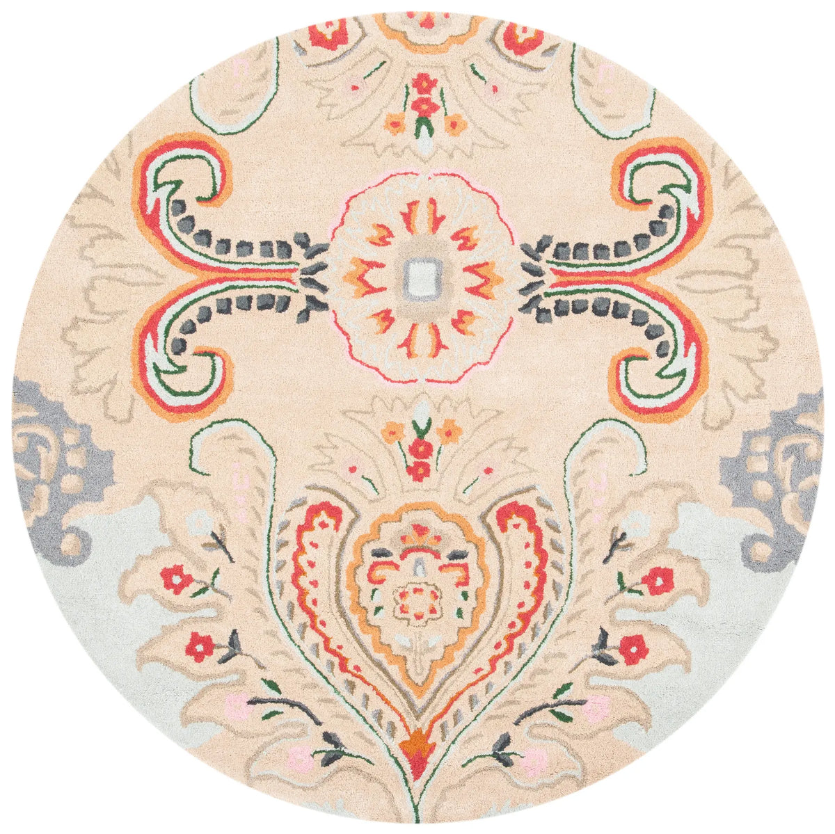 Safavieh Bella 5'-0" x 5'-0" Rug in Beige / Blue