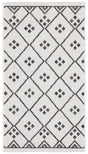 Safavieh Courtyard 2'-0" x 3'-7" Rug in Ivory / Black