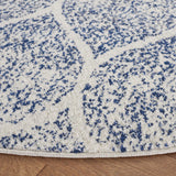 Safavieh Madison 5'-3" x 5'-3" Rug in Cream / Royal Blue