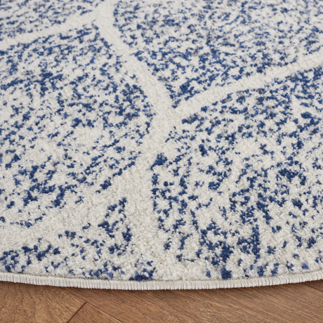 Safavieh Madison 5'-3" x 5'-3" Rug in Cream / Royal Blue