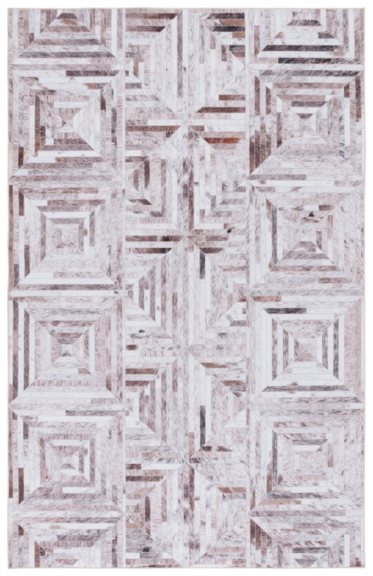 Safavieh Faux Hide 4'-0" x 6'-0" Rug in Beige / Brown