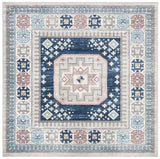 Safavieh Kazak 100 6'-7" x 6'-7" Rug in Grey / Blue