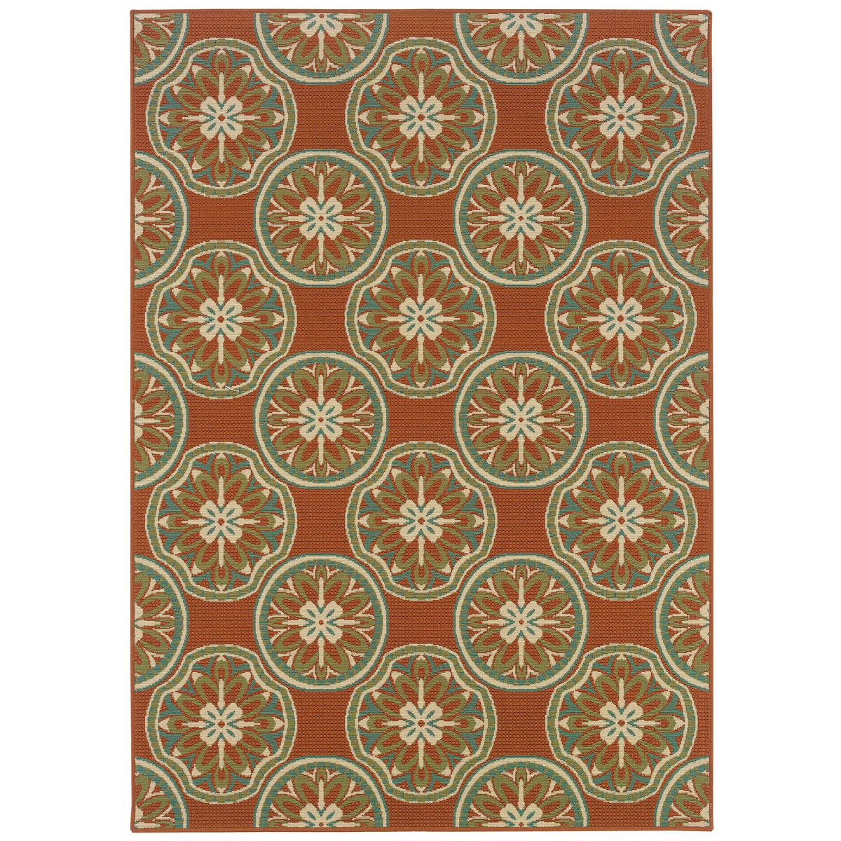 Oriental Weavers Sphinx Montego 8323d Red / Ivory Rugs - main flat