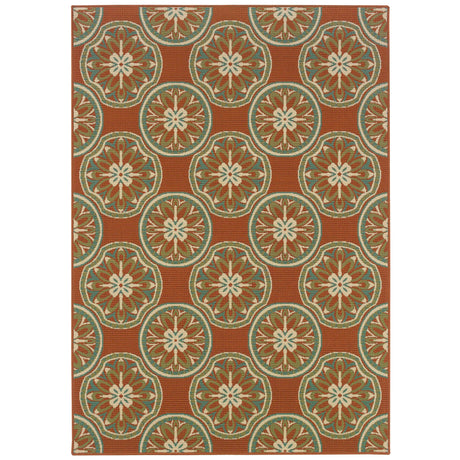 Oriental Weavers Sphinx Montego 8323d Red / Ivory Rugs - main flat