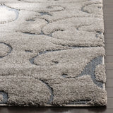 Safavieh Florida Shag 5'-3" x 7'-6" Rug in Grey / Light Blue