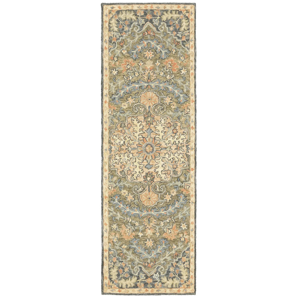 Oriental Weavers Sphinx Alfresco 28401 Blue / Green Rugs - runner