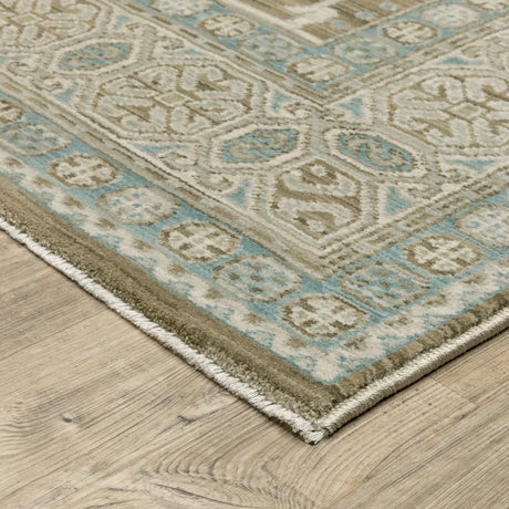 Oriental Weavers Sphinx Maeve MAE08 Blue Rugs - corner detail