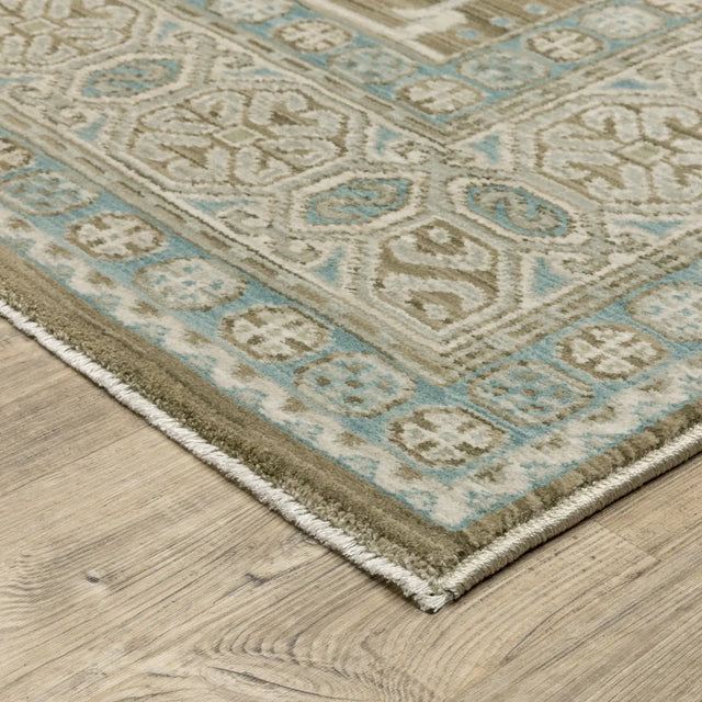 Oriental Weavers Sphinx Maeve MAE08 Blue Rugs - corner detail