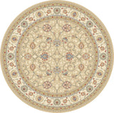 Dynamic Rugs Ancient Garden 57120 Lt Gold / Ivory Rugs - Round
