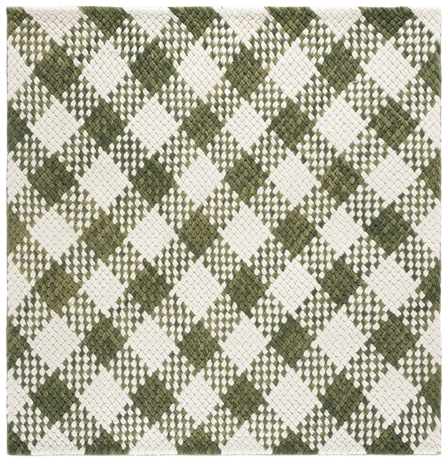Safavieh Natural Fiber Couture 6'-0" x 6'-0" Rug in Green / Ivory