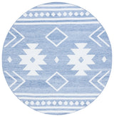 Safavieh Kilim 7'-0" x 7'-0" Rug in Blue / Ivory