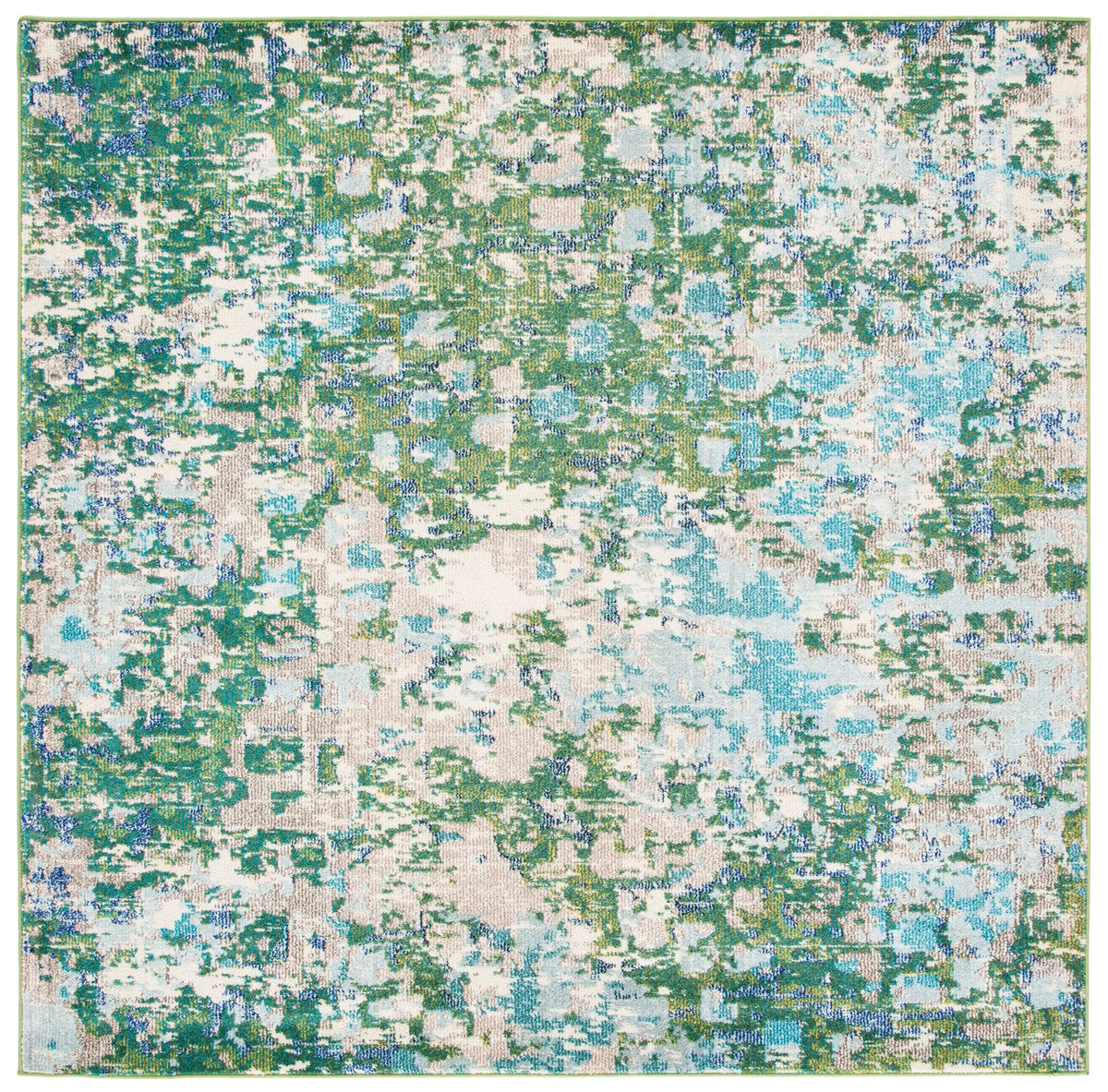 Safavieh Madison 6'-7" x 6'-7" Rug in Green / Turquoise