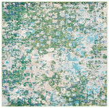 Safavieh Madison 6'-7" x 6'-7" Rug in Green / Turquoise