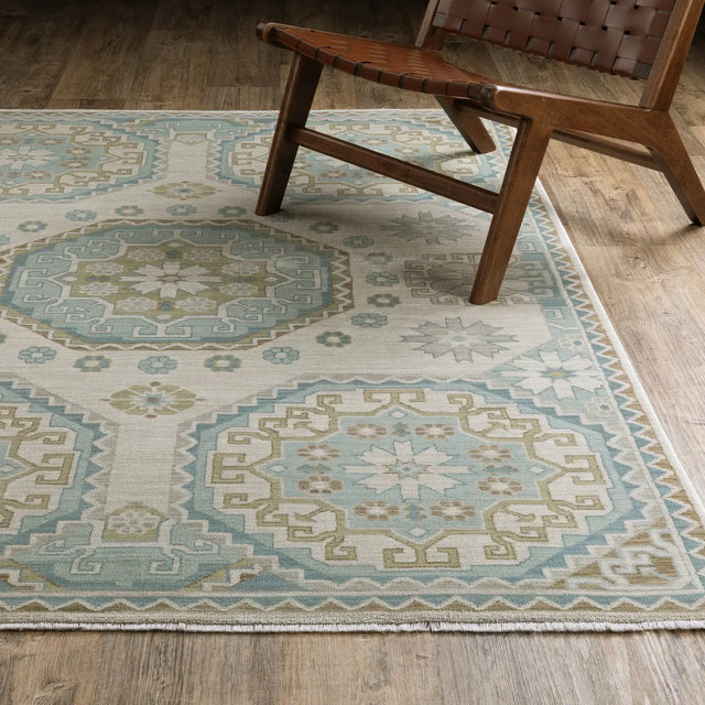 Oriental Weavers Sphinx Maeve MAE03 Blue Rugs - angle/detail