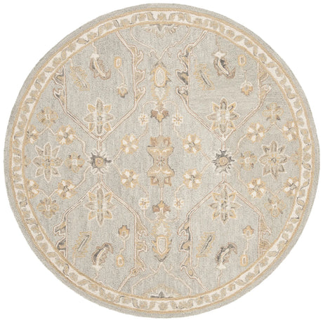 Safavieh Blossom 6'-0" x 6'-0" Rug in Slate / Beige