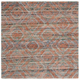 Safavieh Marquee 6'-0" x 6'-0" Rug in Grey / Rust