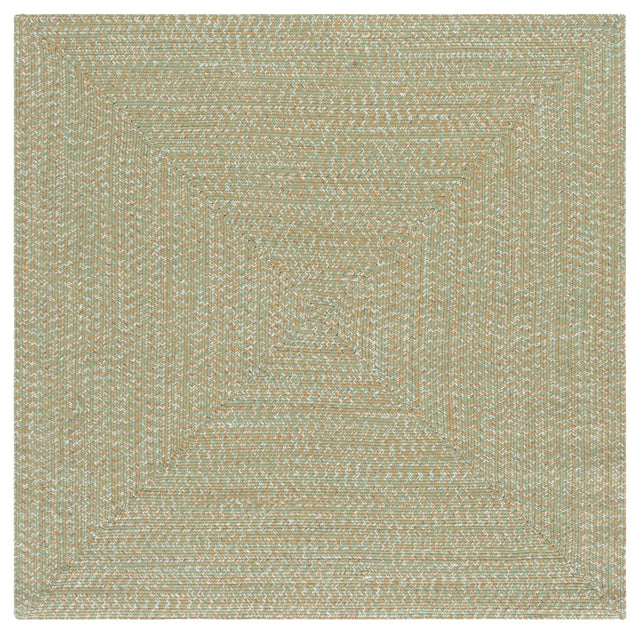 Safavieh Braided 5'-0" x 5'-0" Rug in Light Green / Sage